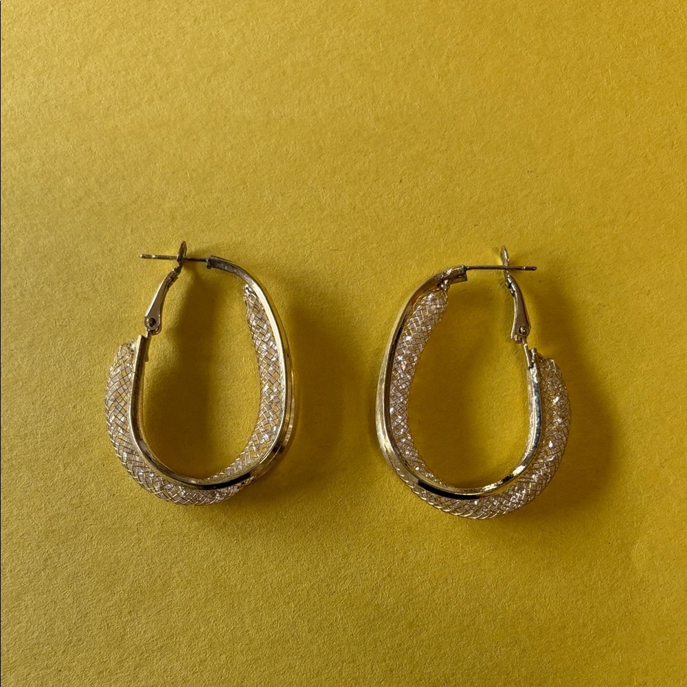 Elegant Gold  Hoop Earrings